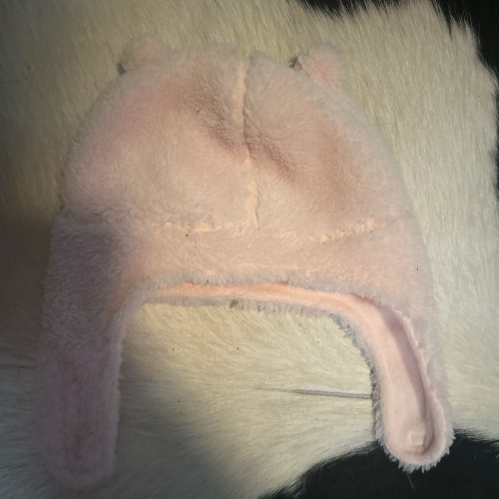 Cozy Pink Fleece Kids Hat